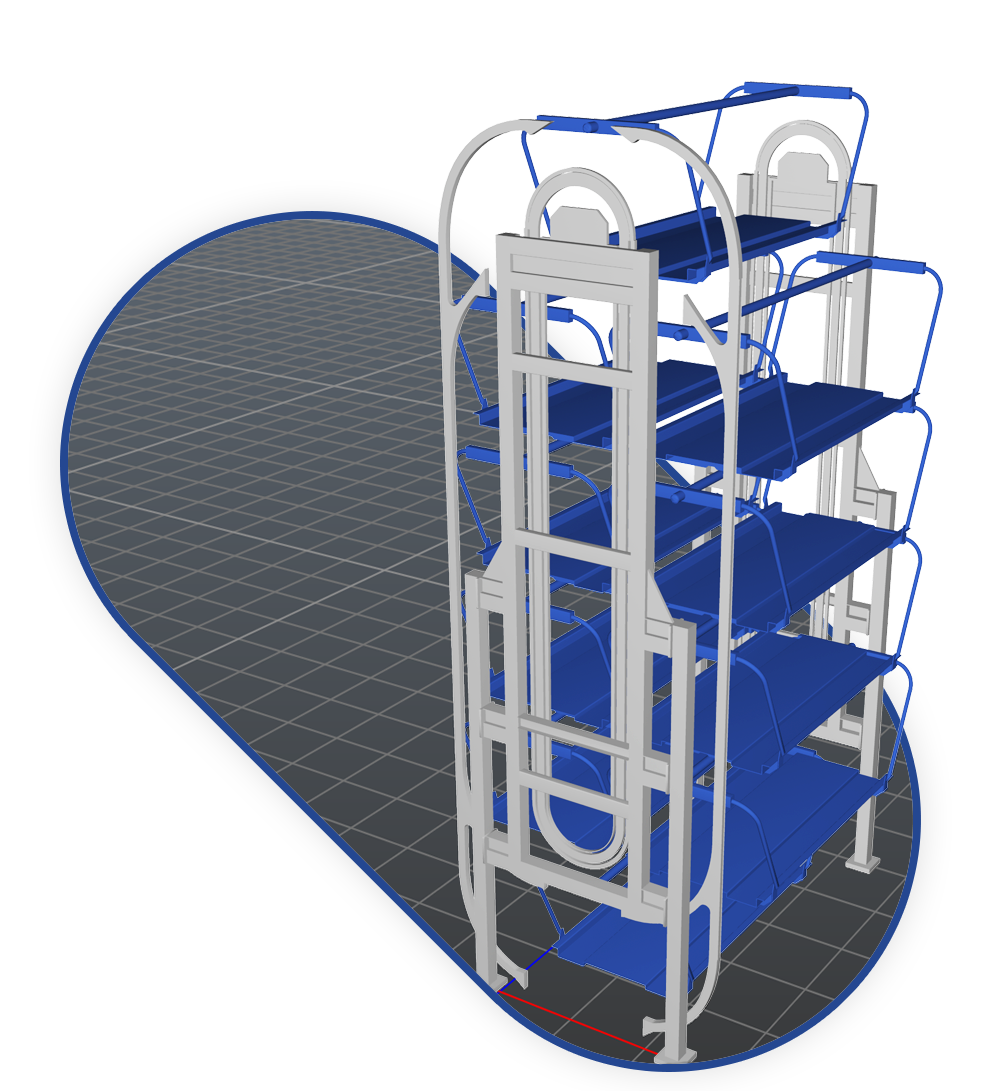 3D model of parking tower